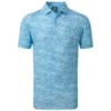 FootJoy Gents Cloud Camo Lisle Polo Shirt True Blue -FootJoy Store P 80004FOOTJOYSHIRTTRUEBLUEGENTS L