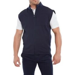 FootJoy Gents Ottoman Knit Vest Navy -FootJoy Store P 80065FOOTJOYVESTNAVYGENTS 2 L