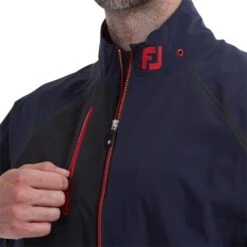 FootJoy Gents HydroTour Waterproof Jacket Navy - Black - Red -FootJoy Store P 87972FJGENTSHYDROTOURWPJACKETNAVYBLACKRED 3 L