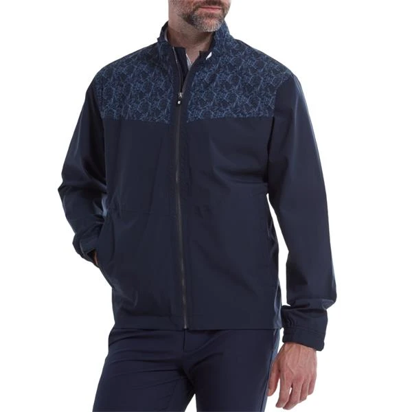 FootJoy Gents HydroLite Waterproof Jacket Navy - Marble Print 5 FootJoy Gents HydroLite Waterproof Jacket Navy - Marble Print - Image 3