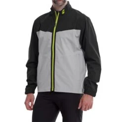 FootJoy Gents HydroLite Waterproof Jacket Black - Grey - Lime 9 FootJoy Gents HydroLite Waterproof Jacket Black - Grey - Lime -FootJoy Store P 87976FJGENTSHYDROLITEJACKETBLACKGREYLIME 2 L
