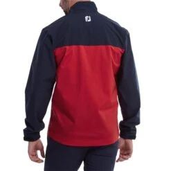 FootJoy Gents HydroLite Waterproof Jacket Navy - Red - White -FootJoy Store P 87978FJGENTSHYDROLITEJACKETNAVYREDWHITE 3 L