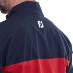 FootJoy Gents HydroLite Waterproof Jacket Navy - Red - White -FootJoy Store P 87978FJGENTSHYDROLITEJACKETNAVYREDWHITE 4 L