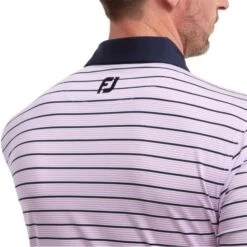 FootJoy Gents Accented Stripe Lisle Shirt Lavender - White - Navy 9 FootJoy Gents Accented Stripe Lisle Shirt Lavender - White - Navy -FootJoy Store P 88367FJGENTSACCENTEDSTRIPELSHIRTLAVWHITENAVY 3 L