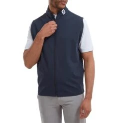FootJoy Gents Full-Zip Knit Vest Navy -FootJoy Store P 88456FJGENTSFULLZIPKNITVESTNAVY 2 L