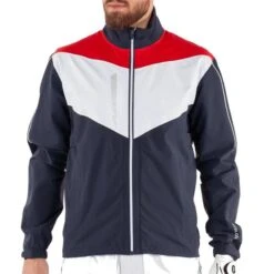 Galvin Green Gents Armstrong GORE-TEX Paclite Jacket Navy - White - Red -FootJoy Store P G1202GGGENTSARMSTRONGGTXPACLITEJKTNAVYWHITERED 2 L