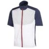 Galvin Green Gents Livingston Short Sleeve Jacket White - Navy - Orange (13) -FootJoy Store P G1320GALVINGREENJACKETWHITENAVYORANGE13GENTS L