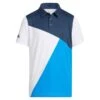 ADIDAS Junior - Boys Heat.Rdy Primeblue Polo Shirt Crew Navy - Blue Rush - White -FootJoy Store P HA5028ADIDASSHIRTCREWNAVYBLUERUSHWHITEBOYS L